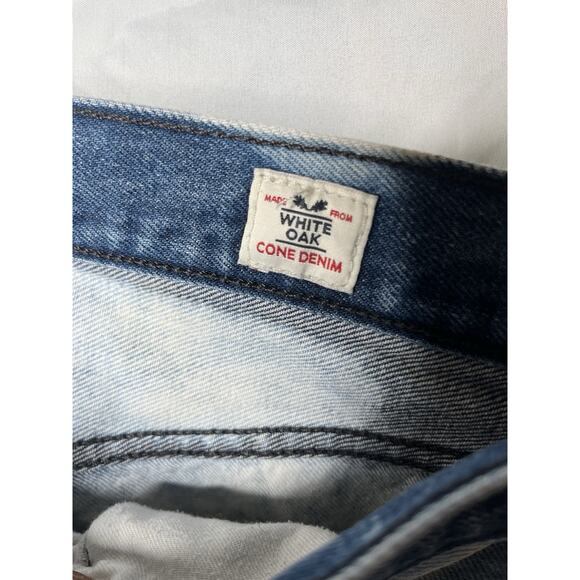 Levis 501 Button Fly Jeans White Oak Cone Denim Acid Wash Tag Size 32/30 - Picture 8 of 11